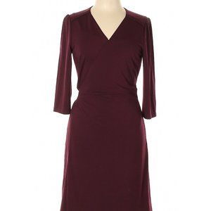 ModCloth burgundy wrap dress L